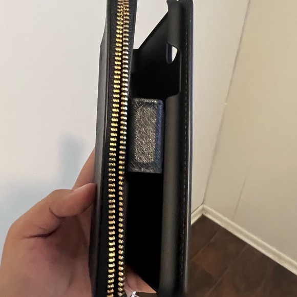 BLACK KATE SPADE PHONE CASE/ WALLET IPHONE X/XS - Picture 7 of 7